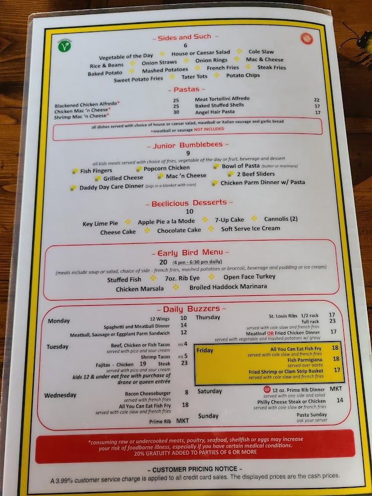 The Hive Waterfront Restaurant & Tiki Menu image 1