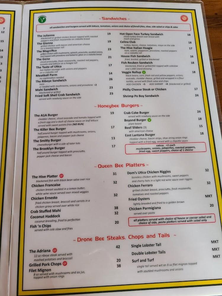 The Hive Waterfront Restaurant & Tiki Menu image 4